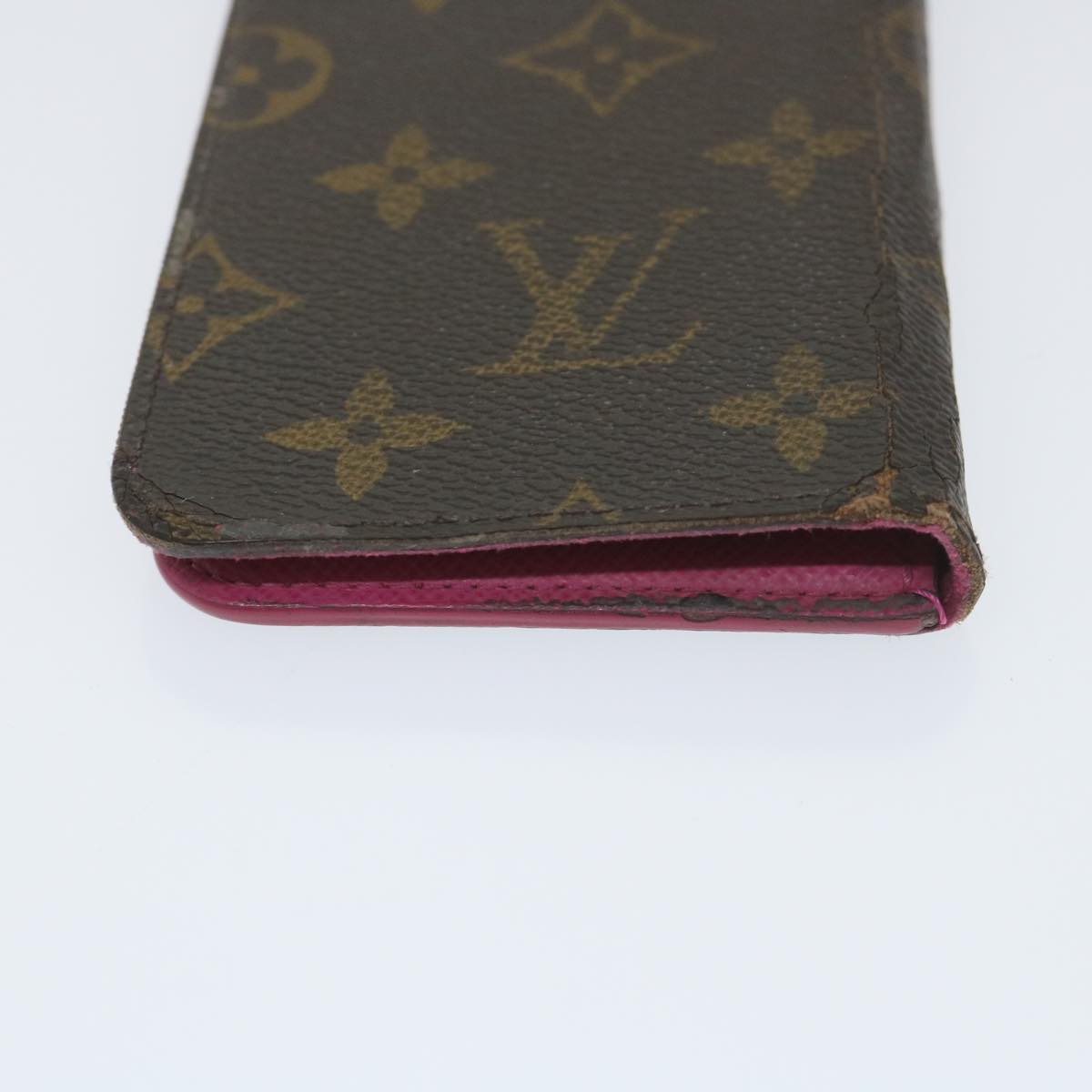 LOUIS VUITTON Monogram iPhone Case 4Set Blue Pink LV Auth ti1305