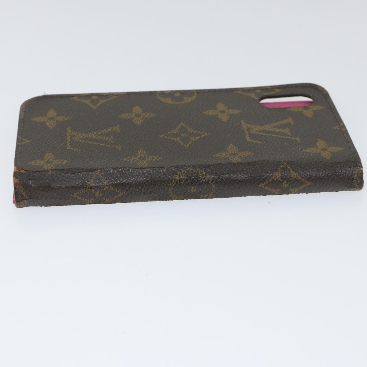 LOUIS VUITTON Monogram iPhone Case 4Set Blue Pink LV Auth ti1305