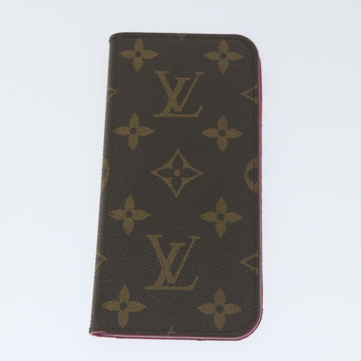 LOUIS VUITTON Monogram iPhone Case 4 Set Blue Pink LV Auth ti1305