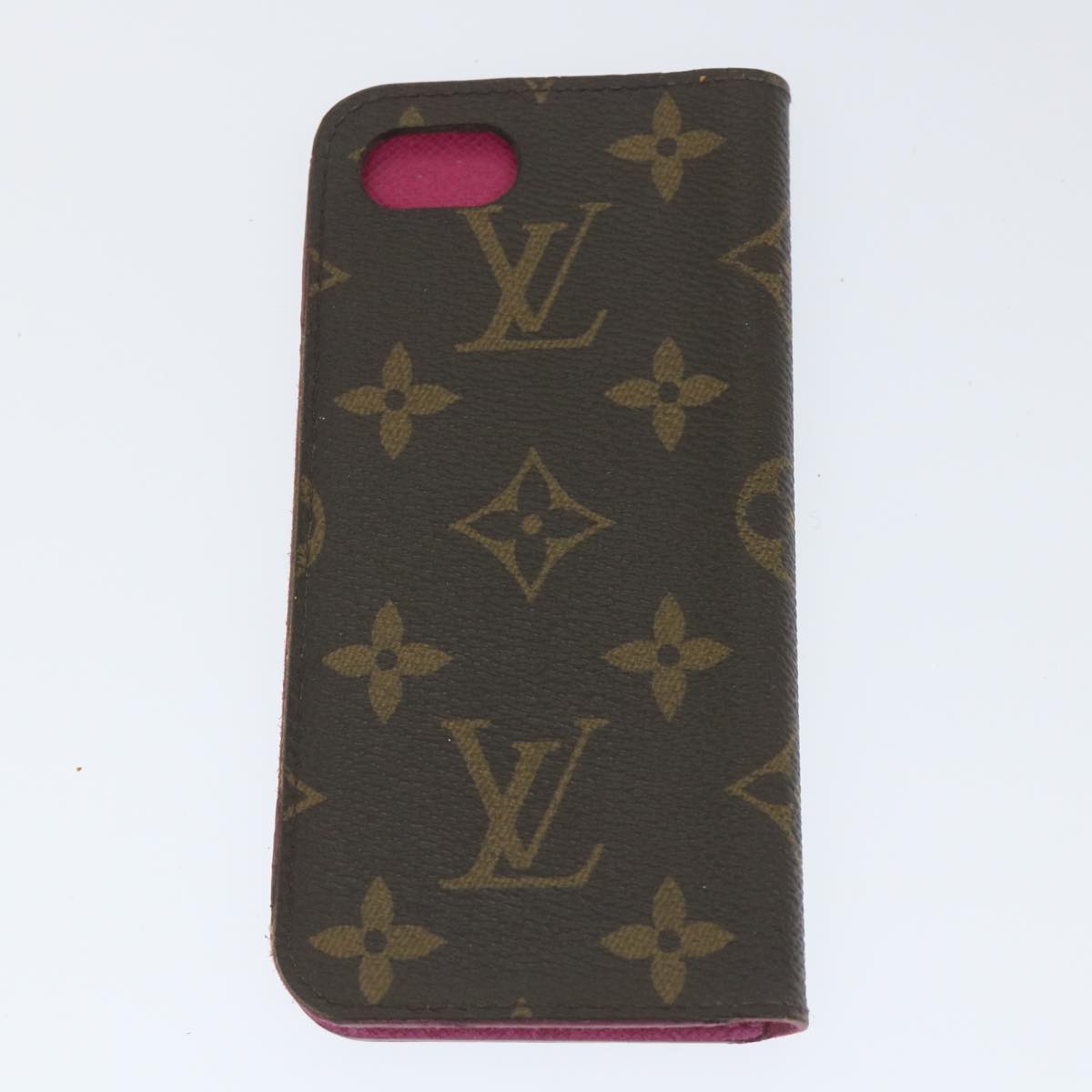 LOUIS VUITTON Monogram iPhone Case 4 Set Blue Pink LV Auth ti1305