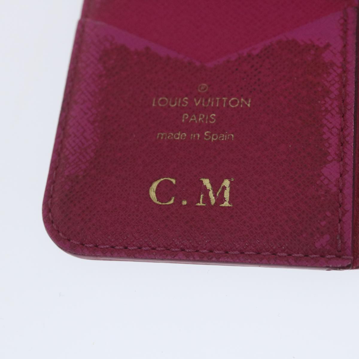 LOUIS VUITTON Monogram iPhone Case 4 Set Blue Pink LV Auth ti1305