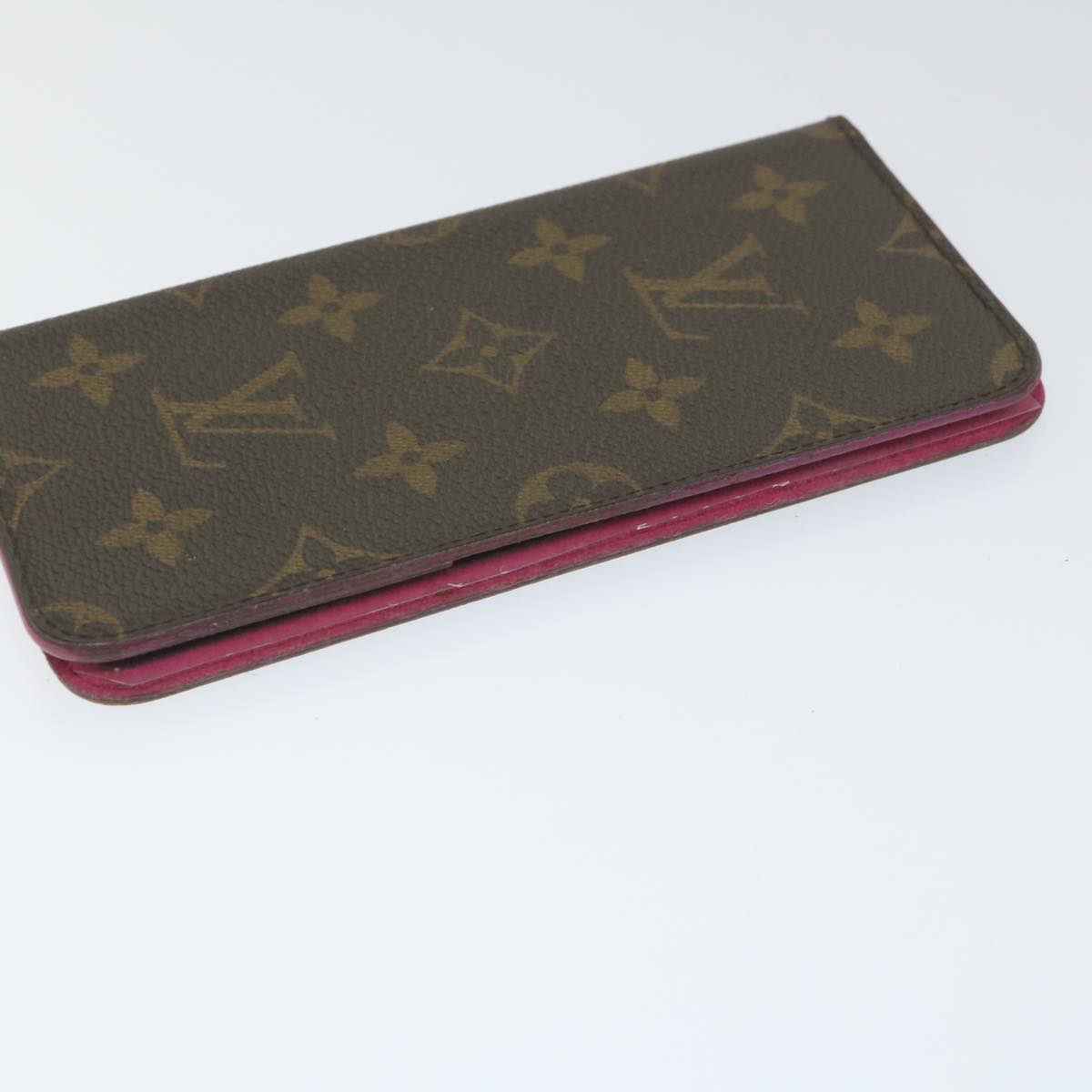 LOUIS VUITTON Monogram iPhone Case 4Set Blue Pink LV Auth ti1305