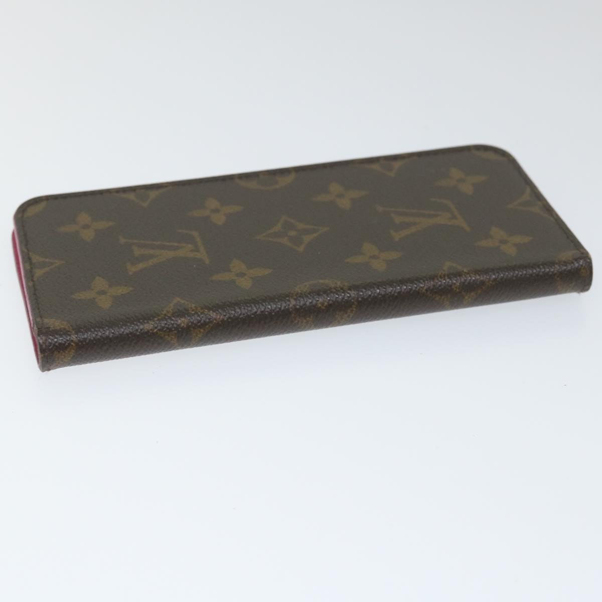 LOUIS VUITTON Monogram iPhone Case 4 Set Blue Pink LV Auth ti1305
