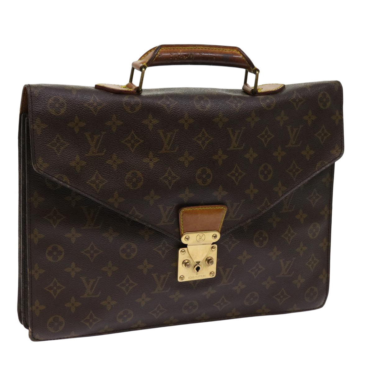 LOUIS VUITTON Monogram Serviette Conseiller Briefcase M53331 LV Auth ti1411