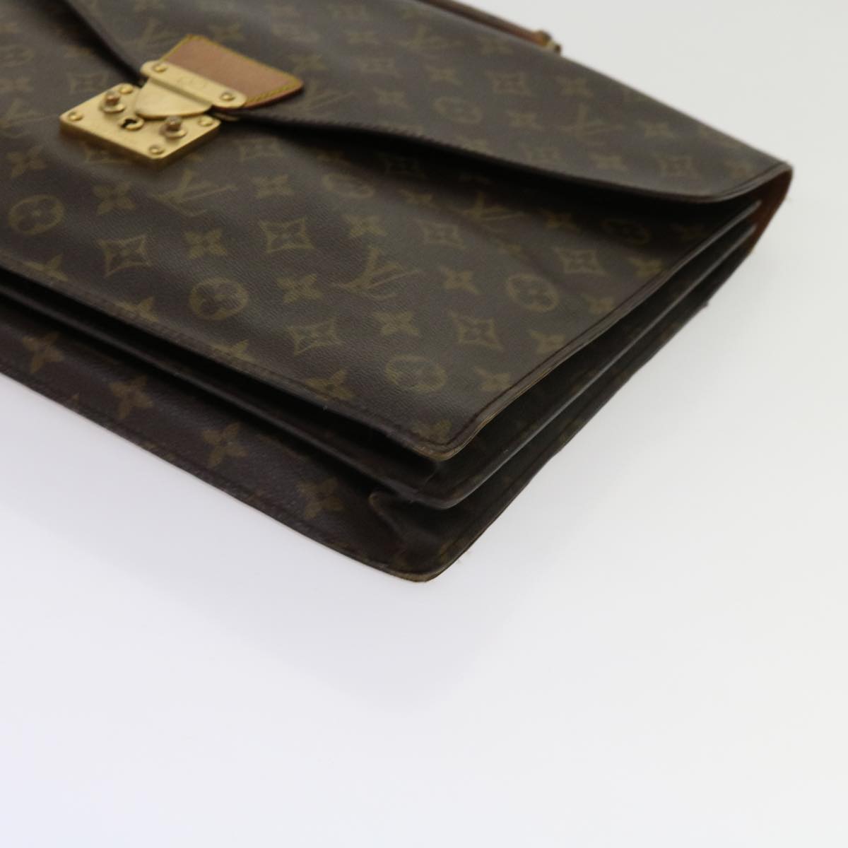 LOUIS VUITTON Monogram Serviette Conseiller Briefcase M53331 LV Auth ti1411