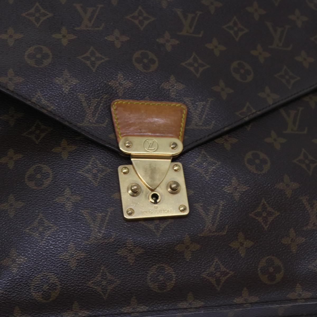 LOUIS VUITTON Monogram Serviette Conseiller Briefcase M53331 LV Auth ti1411