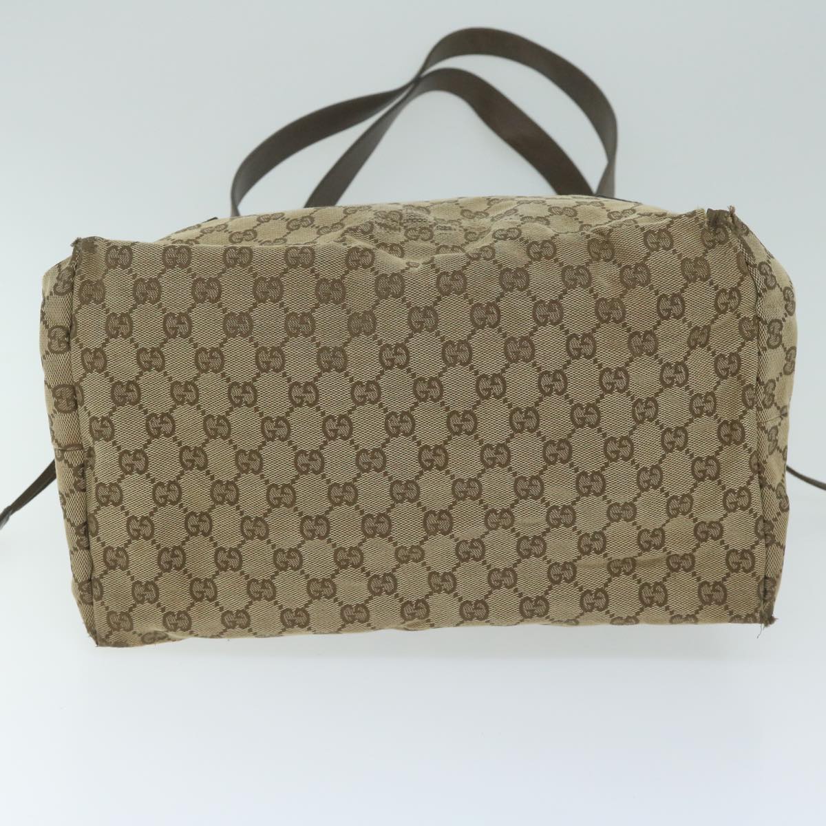 GUCCI GG Canvas Shoulder Bag Beige 30501 Auth ti1472