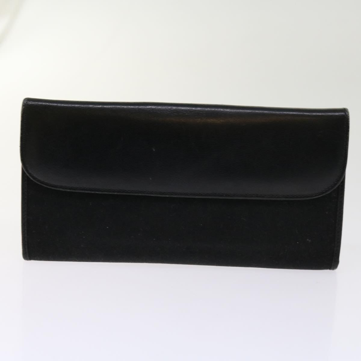 FENDI Zucchino Canvas Wallet 3Set Black Auth ti1474