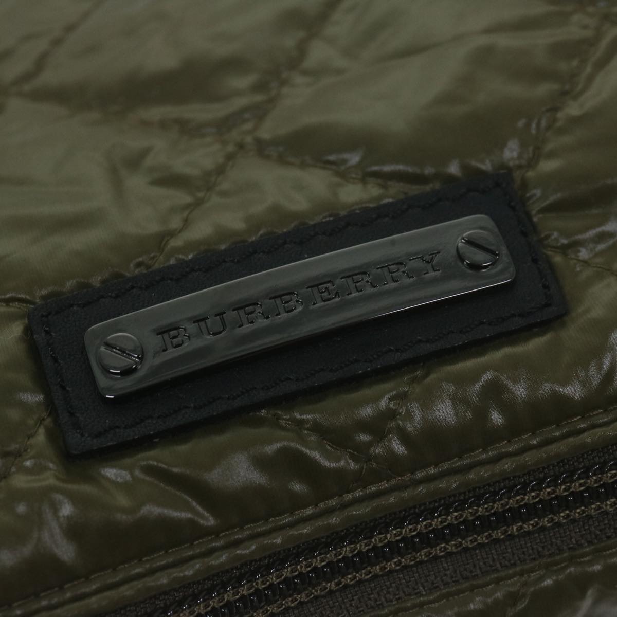 BURBERRY Waist bag Nylon Khaki Auth ti1479