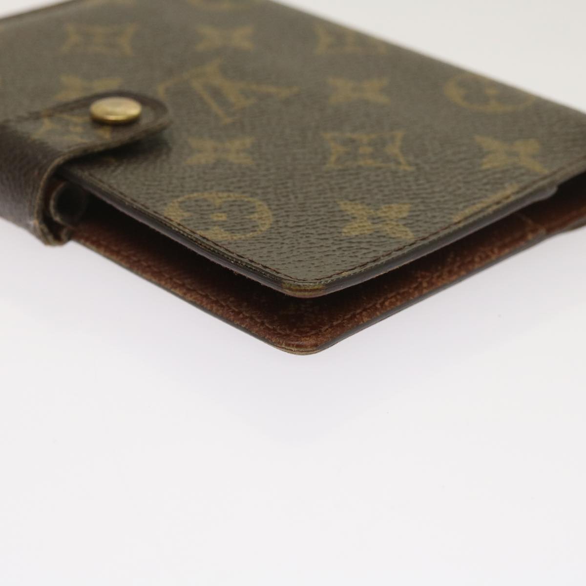 LOUIS VUITTON Monogram Agenda PM Day Planner Cover R20005 LV Auth ti1515