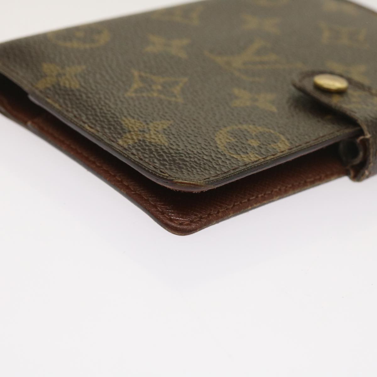 LOUIS VUITTON Monogram Agenda PM Day Planner Cover R20005 LV Auth ti1515