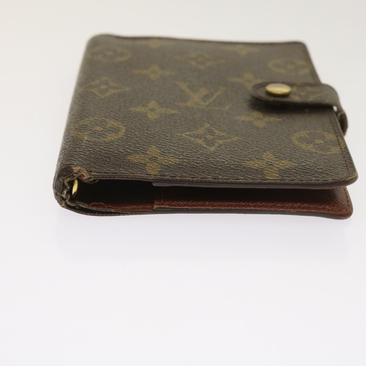 LOUIS VUITTON Monogram Agenda PM Day Planner Cover R20005 LV Auth ti1515