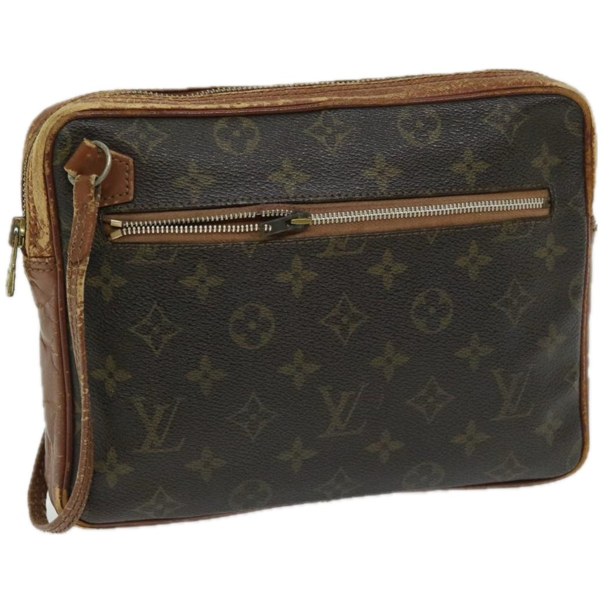 LOUIS VUITTON Monogram Pochette Sports Clutch Bag No.183 LV Auth ti1567