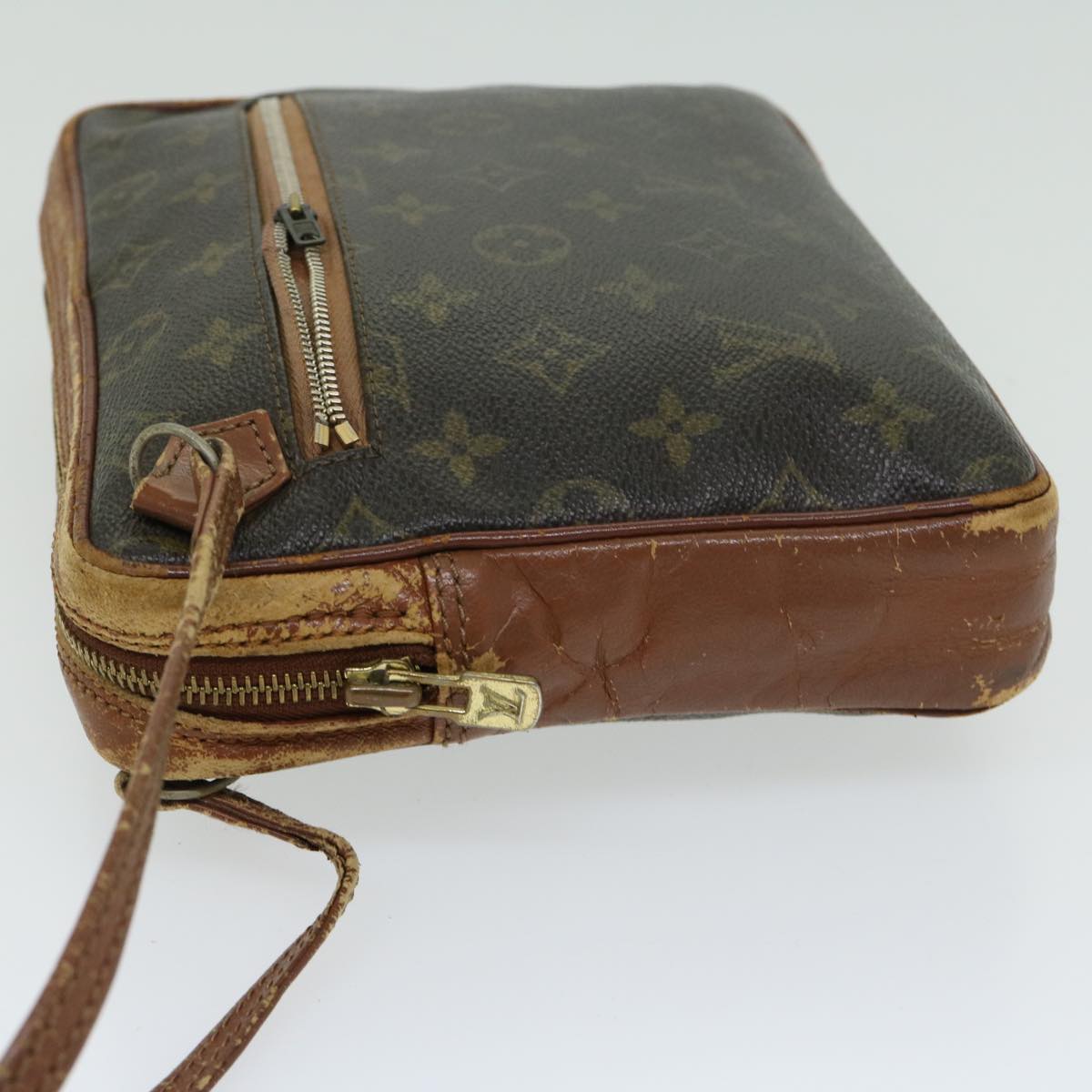 LOUIS VUITTON Monogram Pochette Sports Clutch Bag No.183 LV Auth ti1567