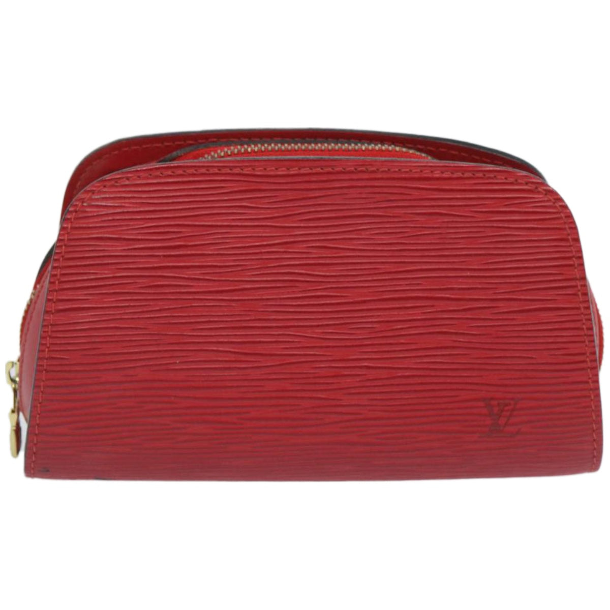 LOUIS VUITTON Epi Dauphine PM Pouch Red M48447 LV Auth ti1571