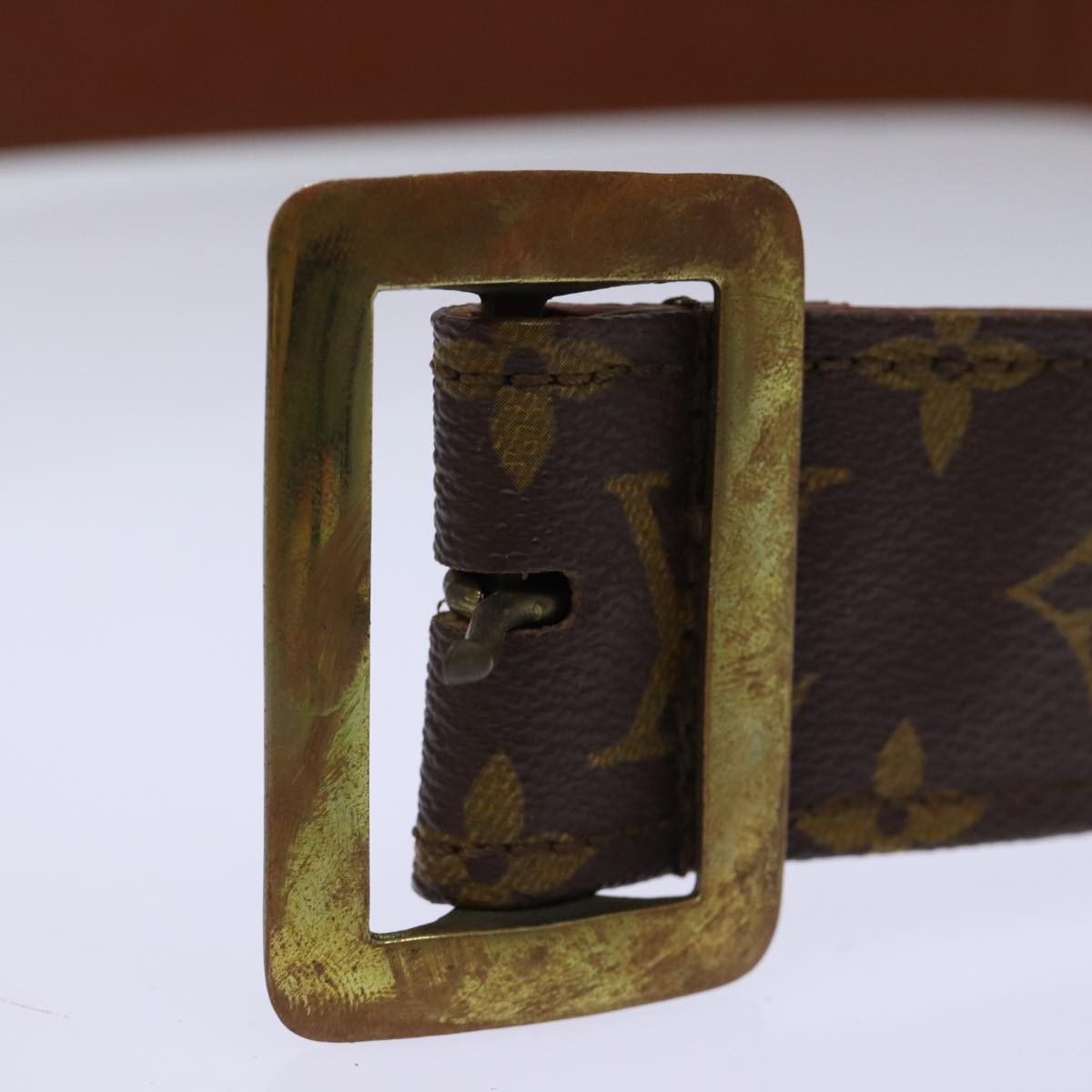 LOUIS VUITTON Monogram Ceinture Belt Old model  LV Auth ti1660