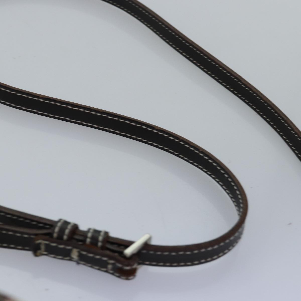 BURBERRY Nova Check Blue Label Shoulder Bag Canvas Beige Brown Auth ti1756