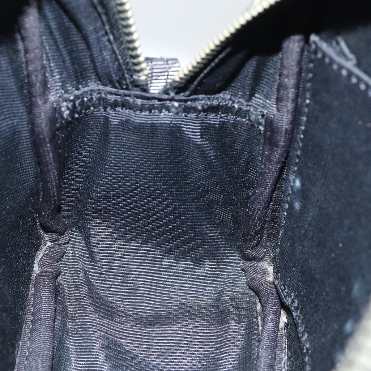 BURBERRY Nova Check Blue Label Shoulder Bag Black Auth ti1758