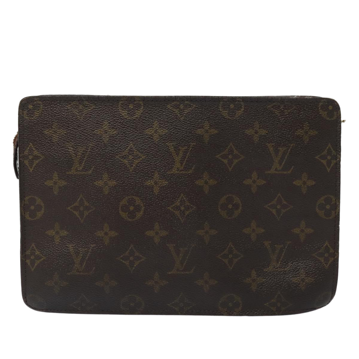 LOUIS VUITTON Monogram Pochette Homme Clutch Bag M51795 LV Auth ti1898