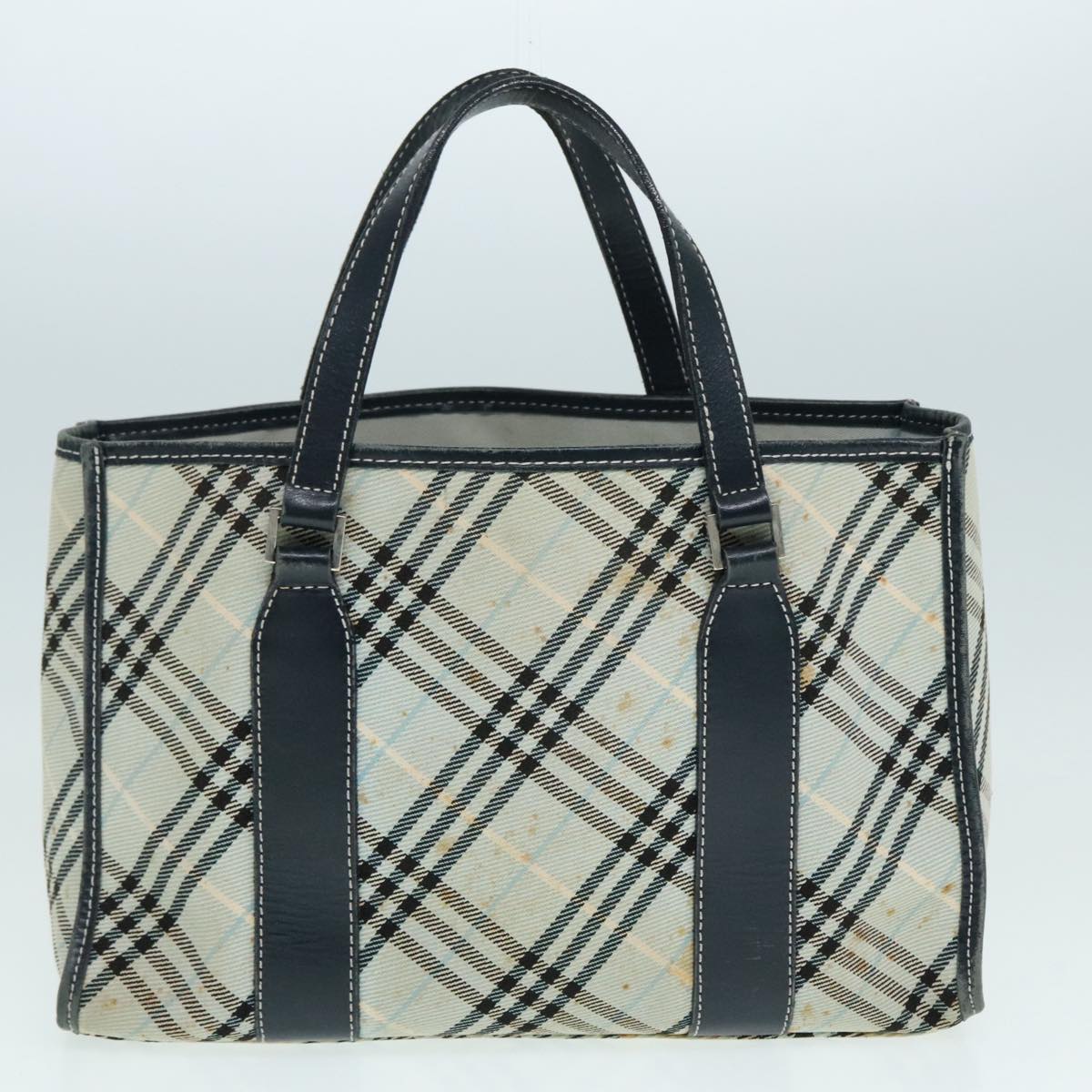 BURBERRY Blue Label Nova Check Shoulder Bag Canvas 3Set Black Beige Auth ti2057