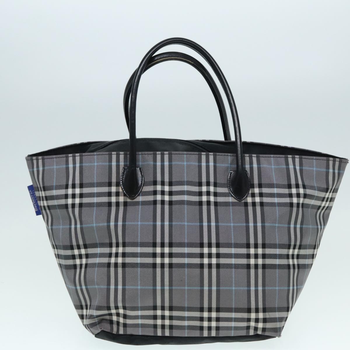 BURBERRY Blue Label Nova Check Shoulder Bag Canvas 3Set Black Beige Auth ti2057