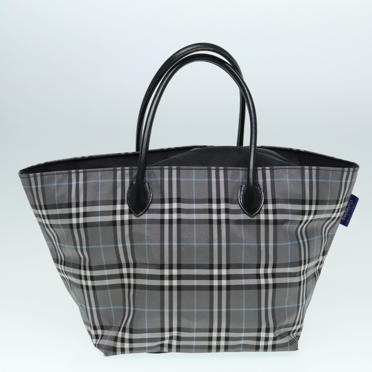 BURBERRY Blue Label Nova Check Shoulder Bag Canvas 3Set Black Beige Auth ti2057