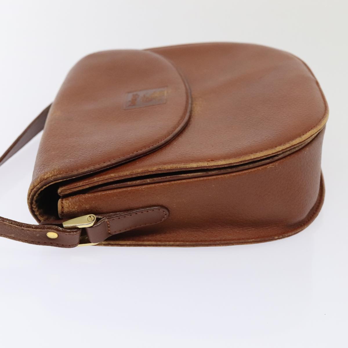 Burberrys Shoulder Bag Leather Brown Auth ti2097