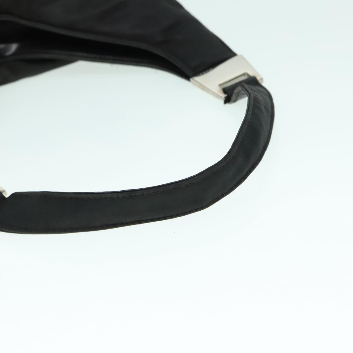 GUCCI Tote Bag Nylon Black Auth ti2101