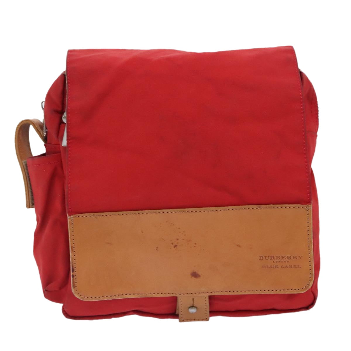 BURBERRY Shoulder Bag Nylon Red Auth ti2117