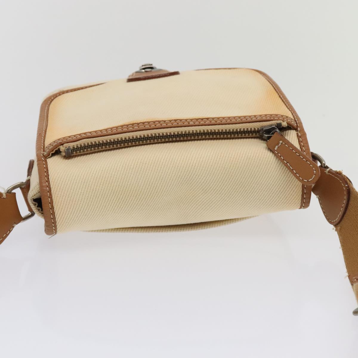 BURBERRY Shoulder Bag Canvas Beige Auth ti2119