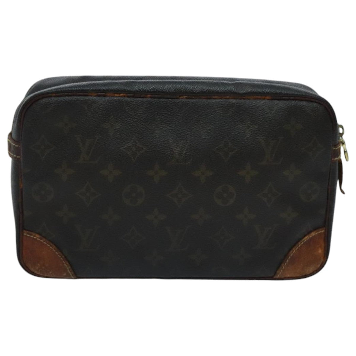 LOUIS VUITTON Monogram Compiegne 28 Clutch Bag M51845 LV Auth ti2180