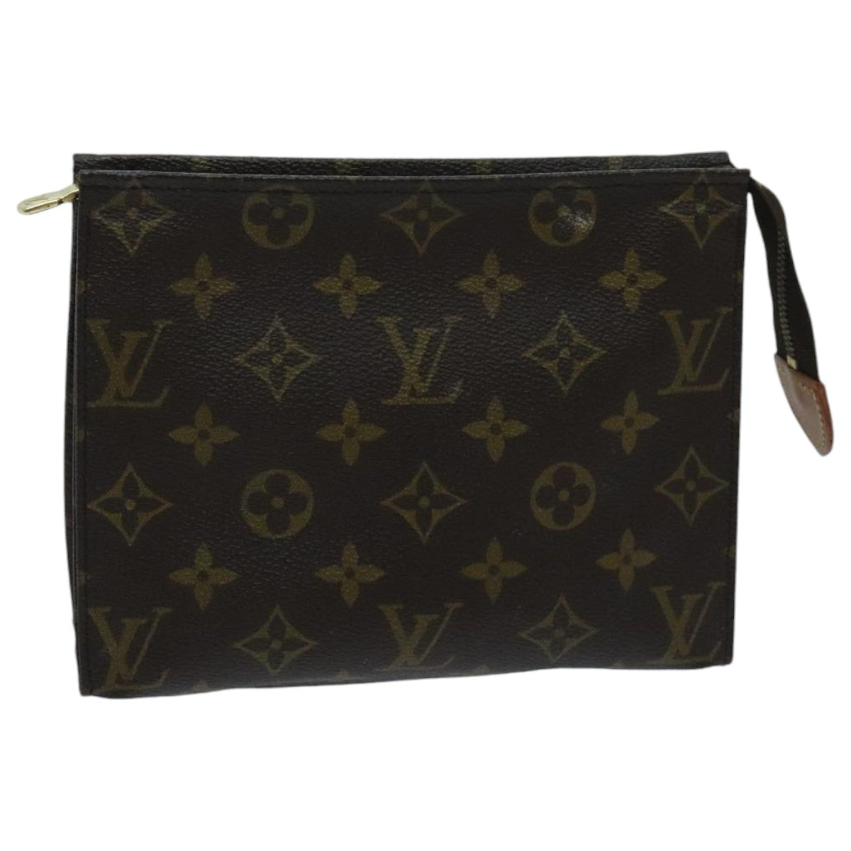 LOUIS VUITTON Monogram Poche Toilette 19 Pouch M47544 LV Auth ti2181