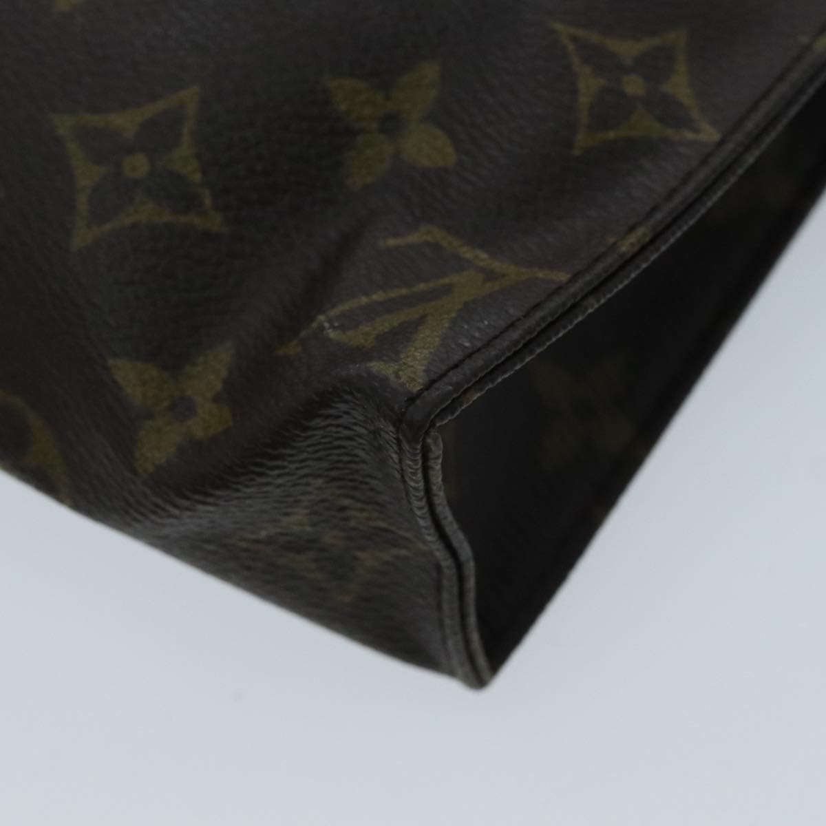 LOUIS VUITTON Monogram Poche Toilette 19 Pouch M47544 LV Auth ti2181