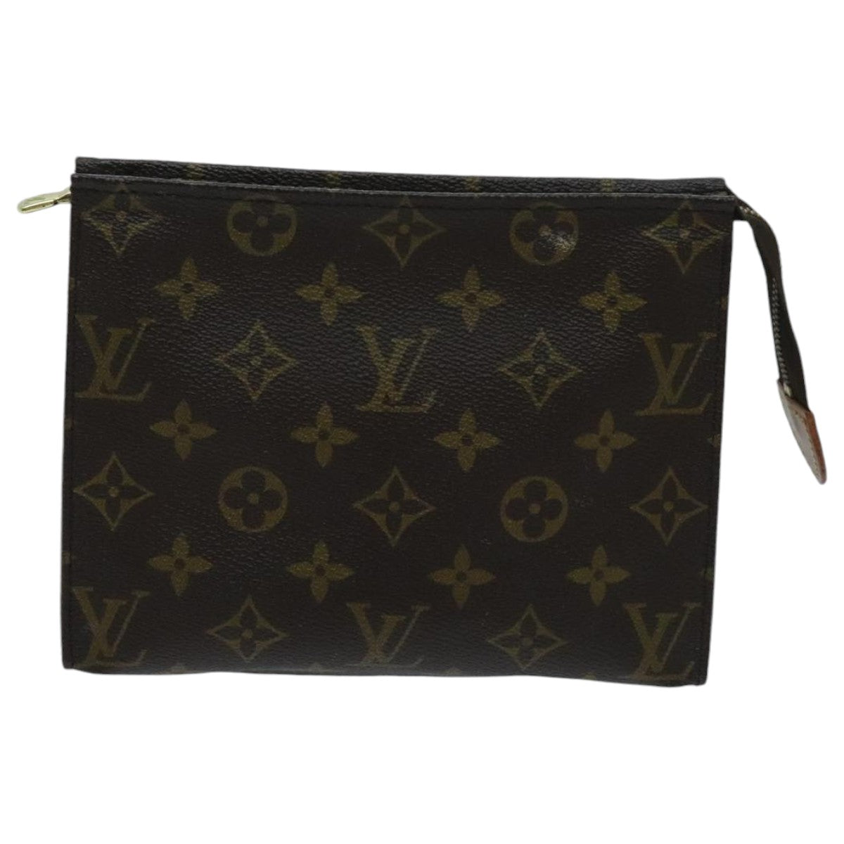 LOUIS VUITTON Monogram Poche Toilette 19 Pouch M47544 LV Auth ti2181