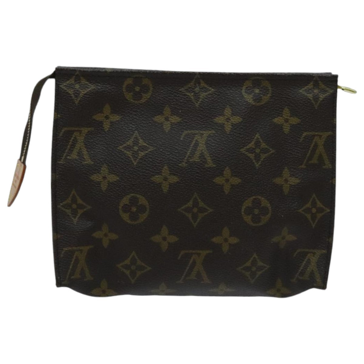 LOUIS VUITTON Monogram Poche Toilette 19 Pouch M47544 LV Auth ti2181