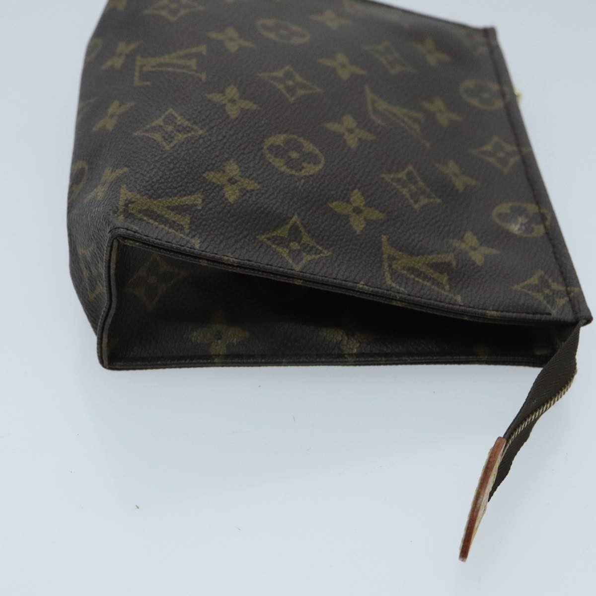 LOUIS VUITTON Monogram Poche Toilette 19 Pouch M47544 LV Auth ti2181