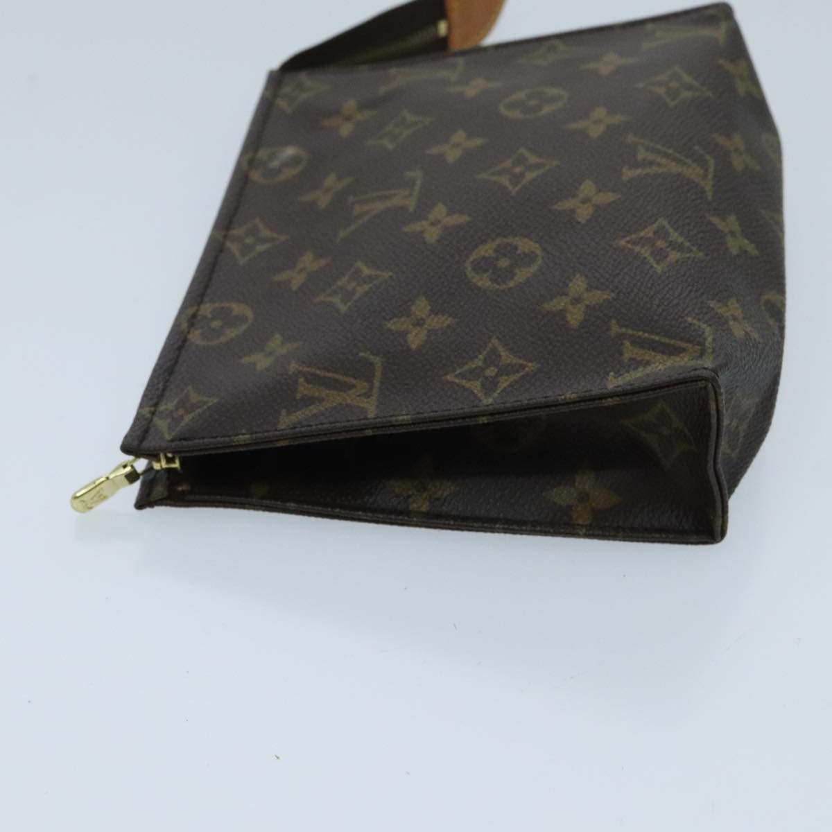 LOUIS VUITTON Monogram Poche Toilette 19 Pouch M47544 LV Auth ti2181