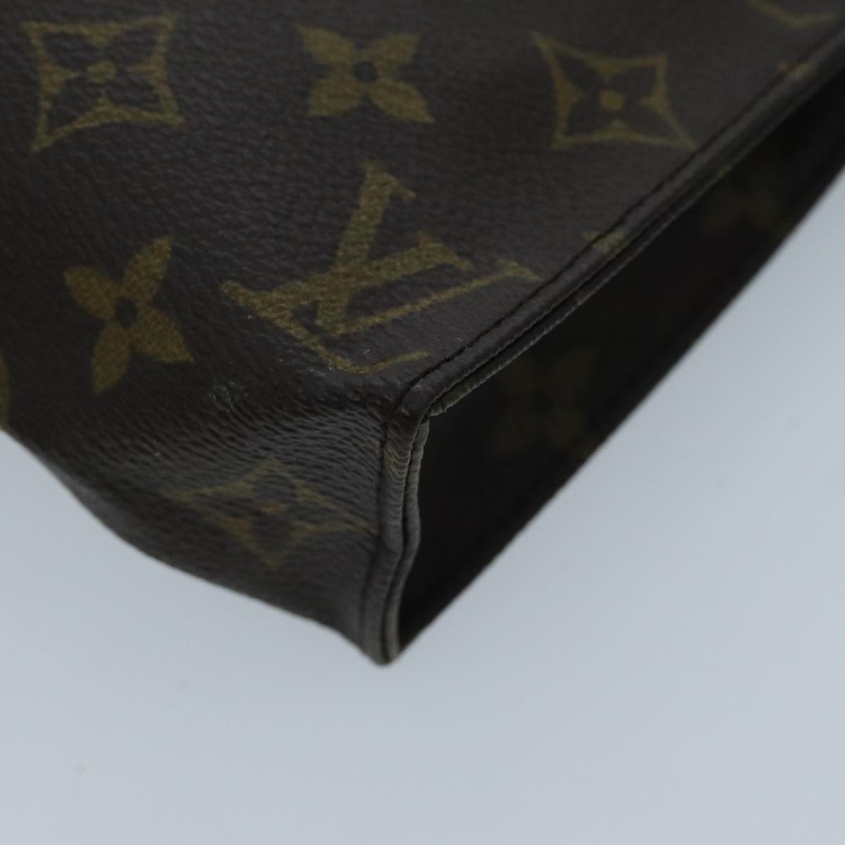 LOUIS VUITTON Monogram Poche Toilette 19 Pouch M47544 LV Auth ti2181