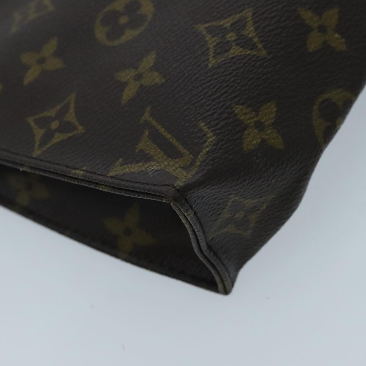 LOUIS VUITTON Monogram Poche Toilette 19 Pouch M47544 LV Auth ti2181