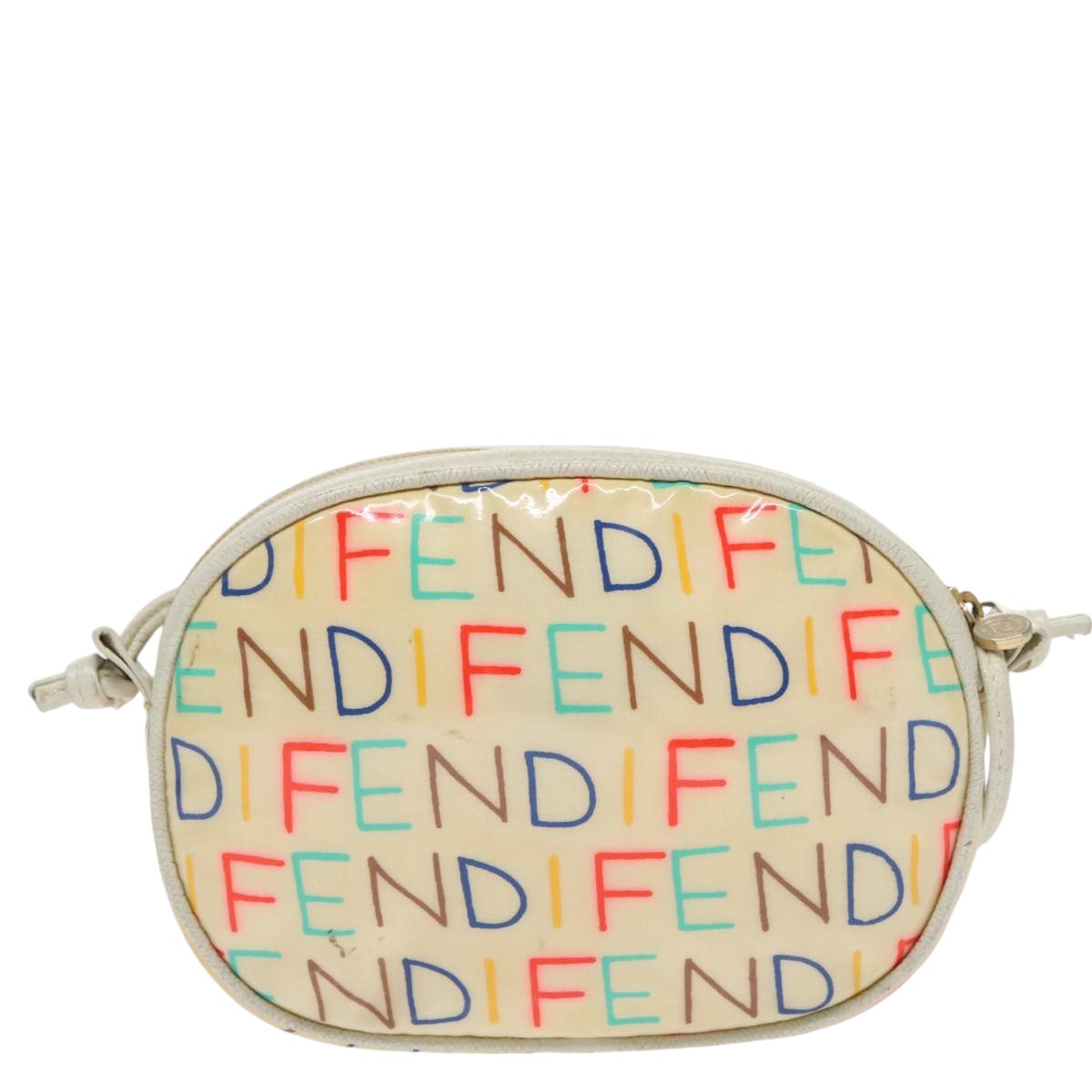 FENDI Shoulder Bag Vinyl Clear Auth ti2279