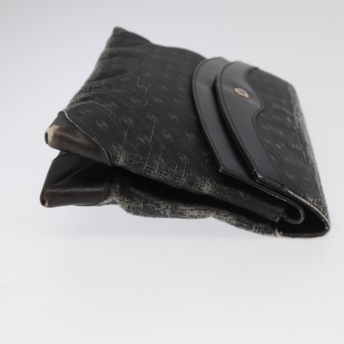 FENDI GUCCI Burberry Zucchino Bag Canvas PVC Enamel 3Set Black Brown Auth ti2285