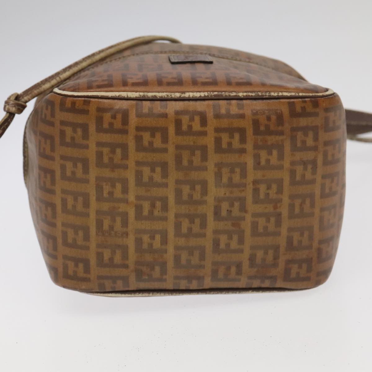 FENDI GUCCI Burberry Zucchino Bag Canvas PVC Enamel 3 Set Black Brown Auth ti2285