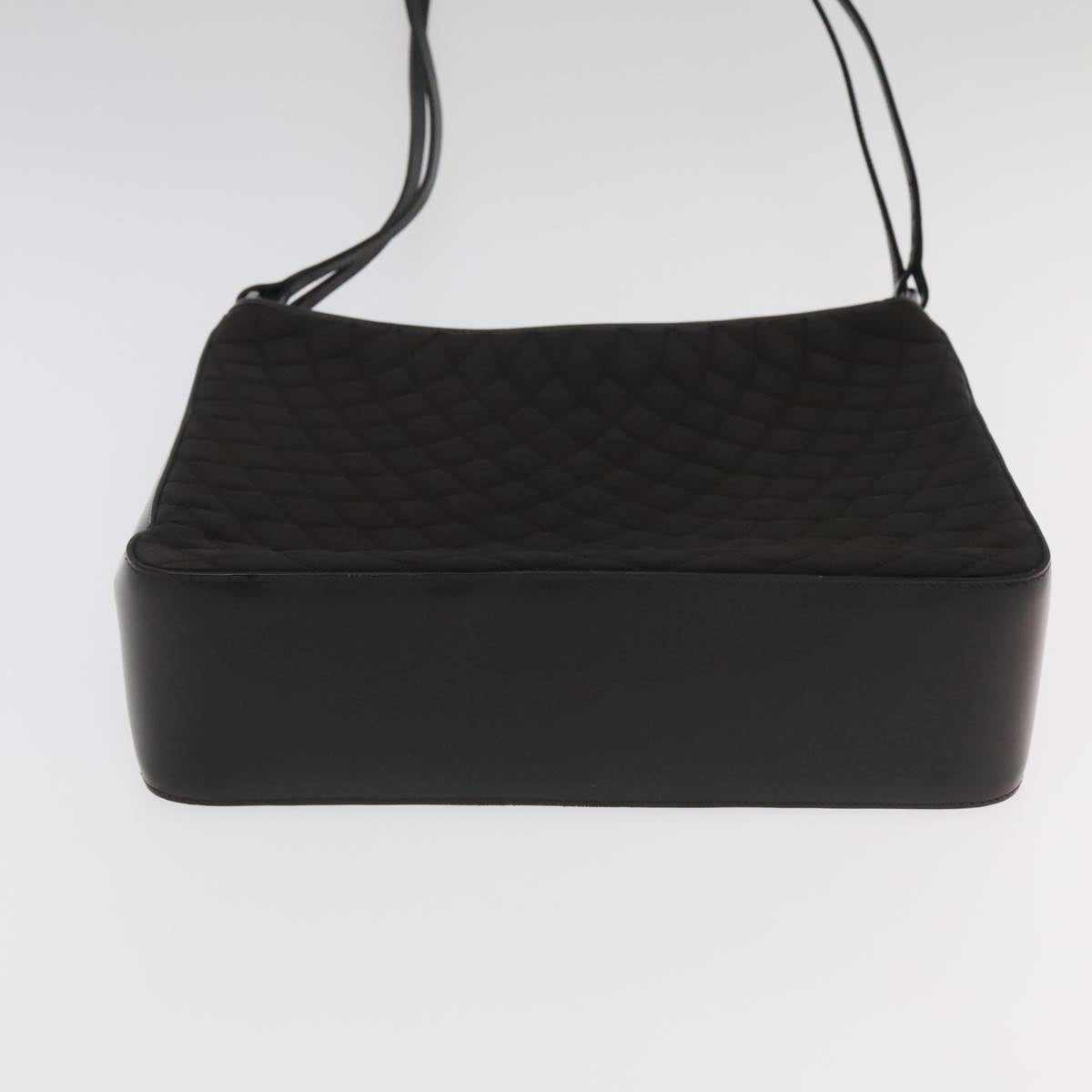 BALLY Shoulder Bag Leather nylon 5Set Black Gray Brown Auth ti2286