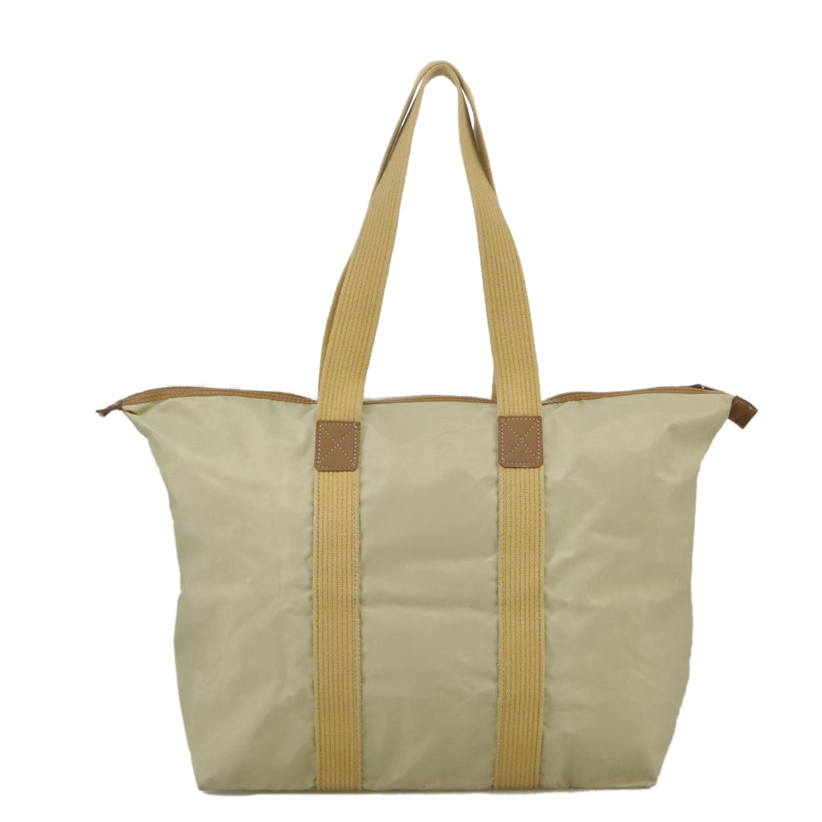 Christian Dior Tote Bag Nylon Beige Auth ti2423