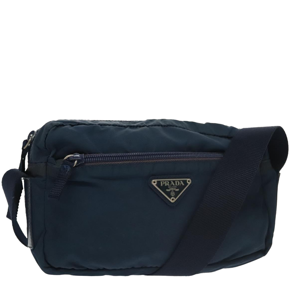 PRADA Shoulder Bag Nylon Navy Auth ti2438