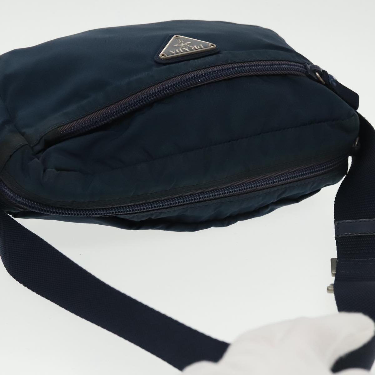 PRADA Shoulder Bag Nylon Navy Auth ti2438