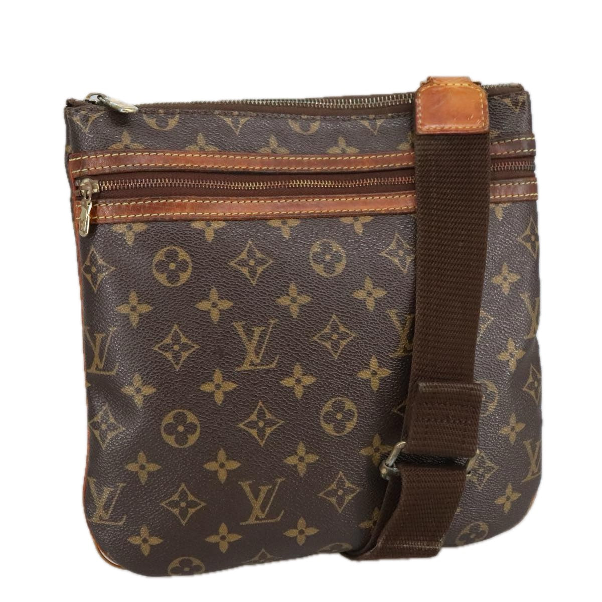 LOUIS VUITTON Monogram Pochette Bosphore Shoulder Bag M40044 LV Auth ti2441