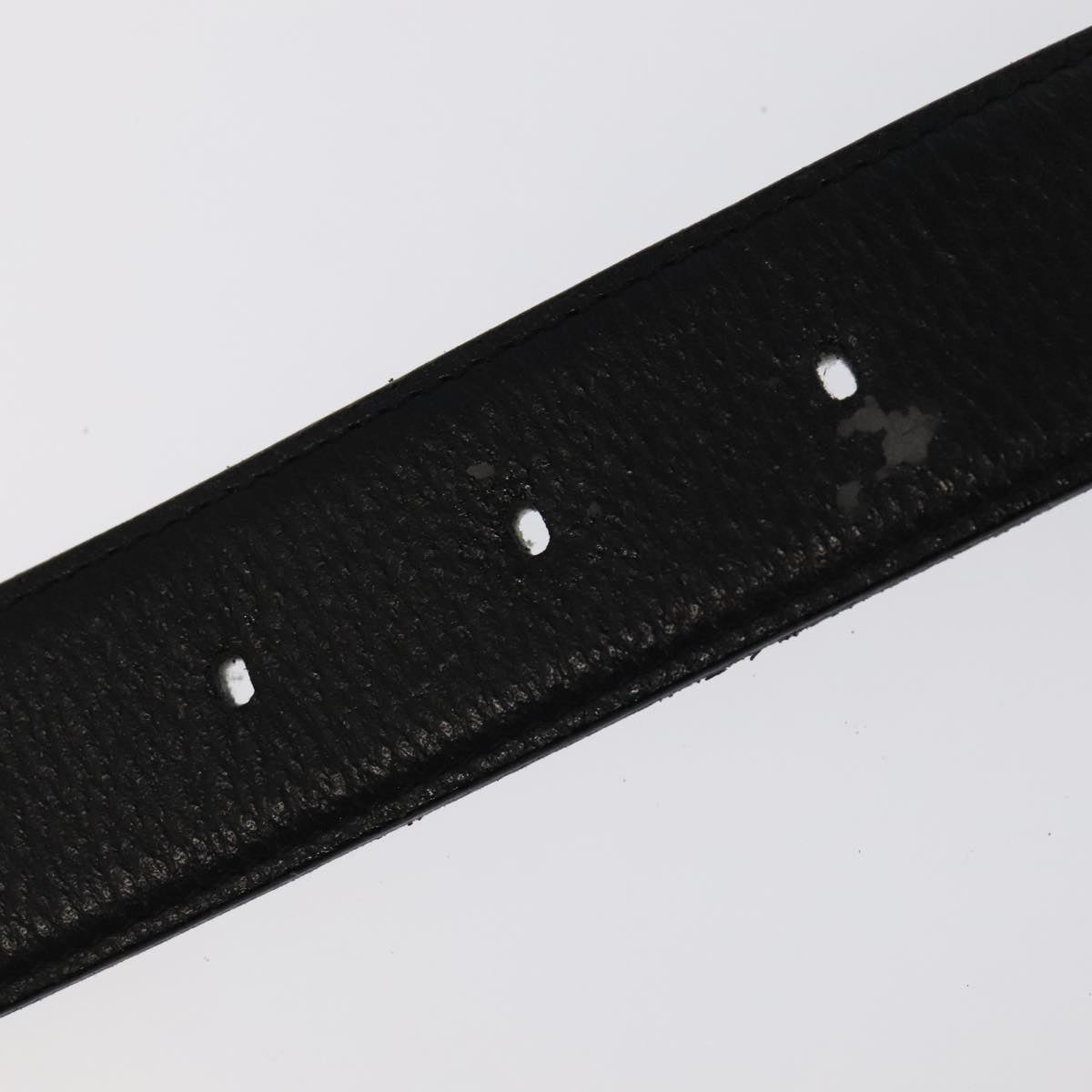 Christian Dior Belt Leather Black Auth ti2452