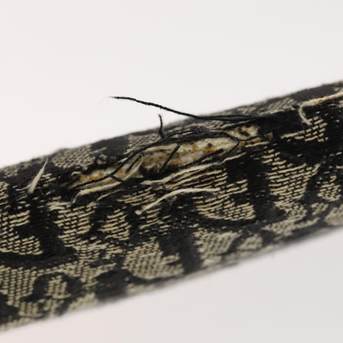 Christian Dior Trotter Canvas Wallet Enamel 3Set Beige Navy Bordeaux Auth ti2471