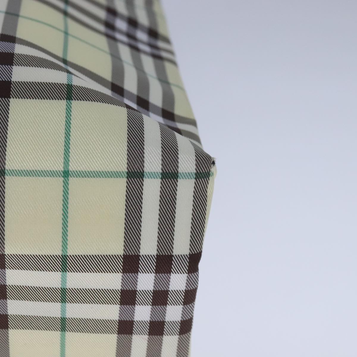 BURBERRY Nova Check Hand Bag Nylon Yellow Auth ti2489